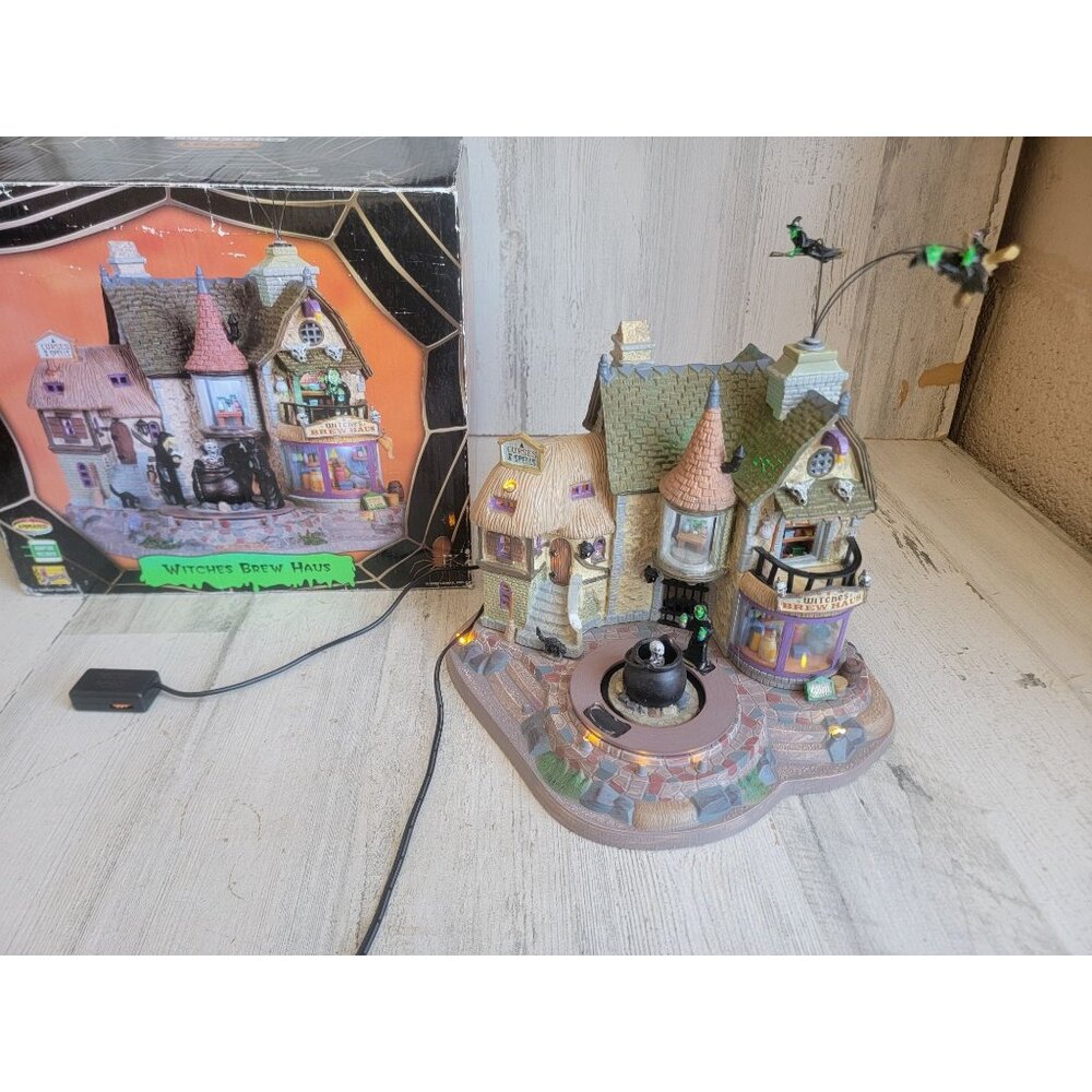 Lemax witches brew haus AS IS Halloween Village accessory‎